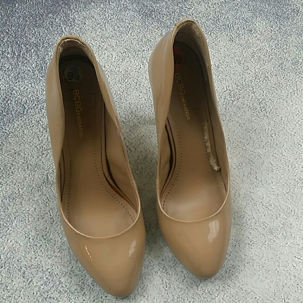 COPY - BCBGENERATION Nude Patent Leather Pumps